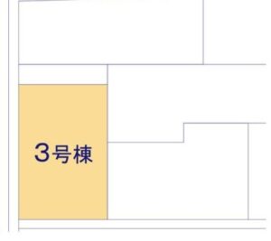 【リーブルガーデン天理市二階堂上ノ庄町１２期 3号棟　区画図】