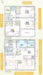 間取り　3号棟　和歌山市新庄第4 期